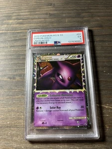 ESPEON 2010 POKEMON UNDAUNTED HG& SS #81 ULTRA RARE - PSA 5 - Picture 1 of 3