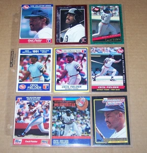 Lot of 9 Different Cecil Fielder Oddball Cards T12 - Picture 1 of 2