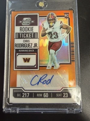 2023 Panini Contenders Optic Chris Rodriguez RC Auto /50 - Image 1 of 2