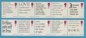GB 2016 - 400TH ANNIVERSARY SHAKESPEARE Set of 10 Stamps SG 3816 - SG 3825 MNH - Picture 1 of 1
