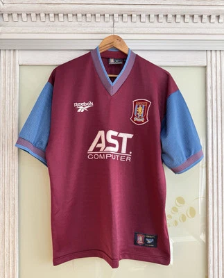 Vintage Aston Villa 1997-1998 Home Soccer Jersey Football Kit Shirt Size XL - Image 1 of 4