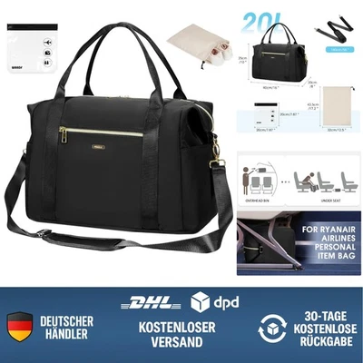 Reisetasche Handgepäck 40x25x20cm Wasserabweisend Rucksack Weekend Tasche - Bild 1 von 4