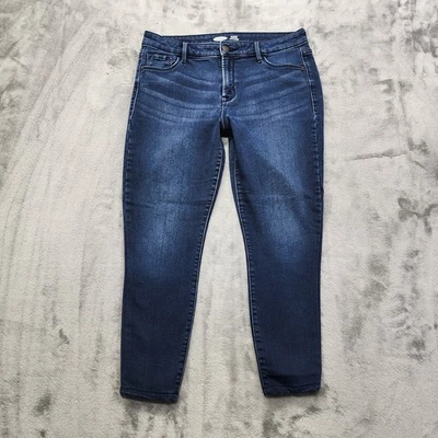Old Navy Jeans Womens 10 Blue Rockstar Super Skinny Built in Warm Fleece Lined - Image 1 of 4