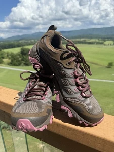 Womens Merrell Moab FST Boulder Brown Waterproof Hiking Sneakers Shoes Size 7 - Picture 1 of 12
