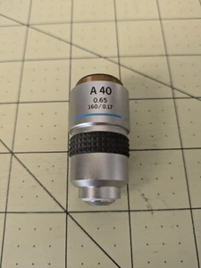 OLYMPUS Microscope 40x Objective A40 0.65 160/0.17 - Picture 1 of 3
