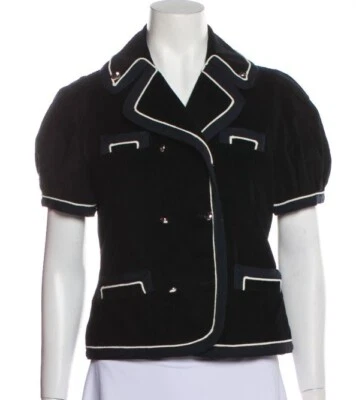 Chaqueta Blazer Abrigo Marc by Marc Jacobs Mangas Cortas con Acentos de Borde S Foto 1 de 3