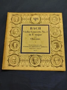 BACH Violinkonzert Nr. 2 in E-Dur RICARDO ODNOPOSOFF MHS 10" LP - Bild 1 von 1