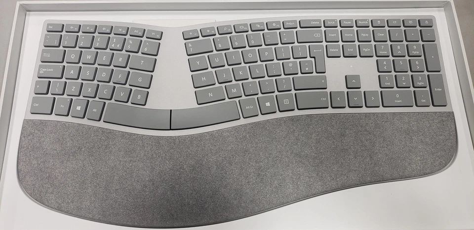 Microsoft Surface Ergonomic Keyboard SC Bluetooth English UK US Hdwr Gray - Image 1 of 1