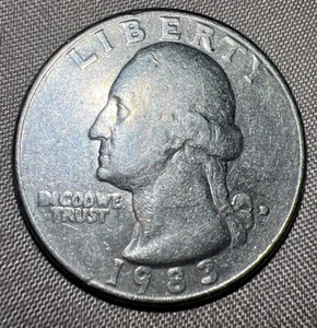 1983 WASHINGTON QUARTER FILLED IN MINT MARK ERROR! - Picture 1 of 2