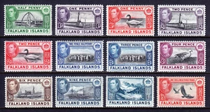 ISLAS MALVINAS — SCOTT 84/92 — 1938-41 KGVI EDICIÓN PICTÓRICA — MH — SCV $68 - Imagen 1 de 2