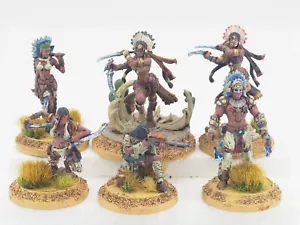 WILD WEST EXODUS KRIEGER NATIONEN FIGUREN X 6. BEMALT. Blau 1667 - Bild 1 von 7