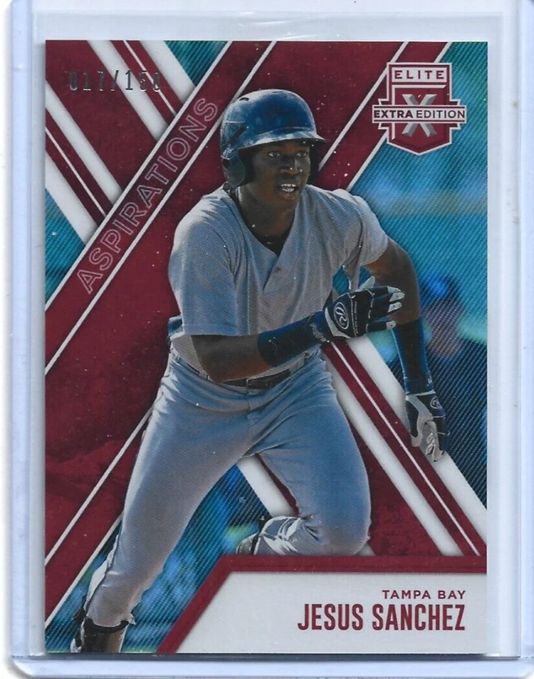 Jesus Sanchez-Tampa Bay-2017 Elite Extra Edition Aspirations Red #122 (17/150) - Image 1 of 2