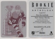 2012 Rookie Anthology Contenders Cup Printing Plate Magenta 1/1 Ilya Kovalchuk