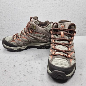 Botas de senderismo Merrell Moab 2 Mid impermeables para mujer, cordón elástico, 7W EE. UU. - Imagen 1 de 18