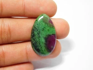 Gorgeous Natural Green Ruby Zoisite Cabochon Loose Gemstone 25 Cts. ME-7944 - Picture 1 of 5