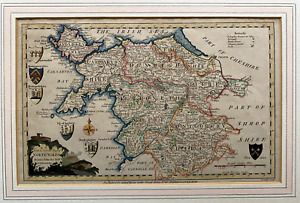 1784 Antique Map; North Wales