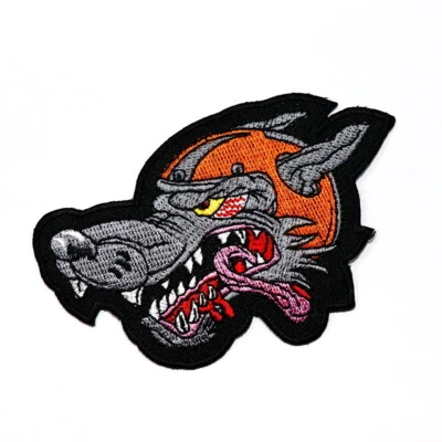 Loan Wolf Head Patch Motorcycles Biker Artwork Emblem for DIY Iron on Clothes - Image 1 of 4