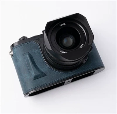 Half Case For Leica Q3 Camera Retro Cover Genuine Leather Insert Handmade Case  - Image 1 of 4