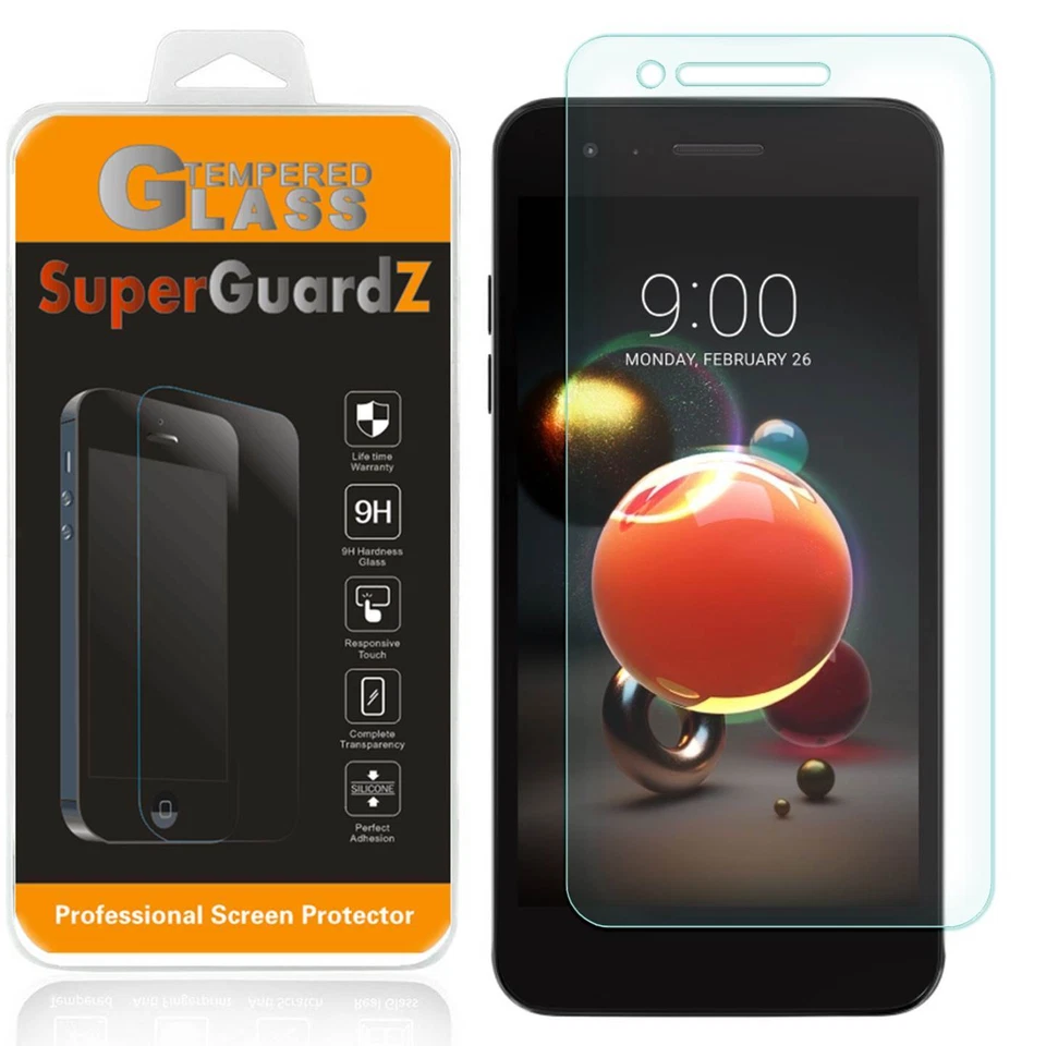 SuperGuardZ Tempered Glass Screen Protector Guard Shield Cover For LG Rebel 4 - Image 1 of 4