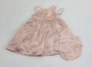 NWT Girls Pink Dress Easter Spring 12 Months Multilayered Bloomers Sleeveless - Picture 1 of 9