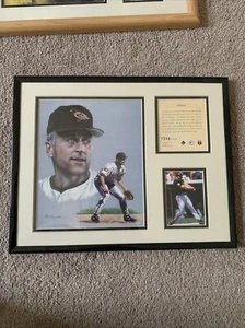 Cal Ripken Jr. Matted Lithograph With Frame 7348/12500 KR Russell - Picture 1 of 2