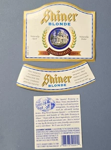 Shiner Blonde Beer Label Set Spoetzl Brewery Shiner TEX - Picture 1 of 2