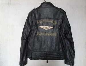 Harley Davidson 110th Anniversary Single Riders Leather Jacket Size L Limited - Picture 1 of 10
