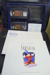 Fantasia, Disney  Deluxe Collector's Edition (2 VHS tape, Art, booklet) - Picture 1 of 4
