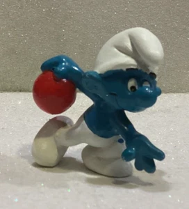 SCHLÜMPFE SMURFS SCHLUMPF BOWLING #20051 SMURF GEBRAUCHT OHNE ETIKETT 1979 - Bild 1 von 7
