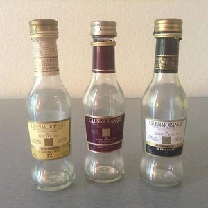 Lot of Three Glenmorangie 50ml Empty Scotch Whisky Bottles. Nice Lot!! - Picture 1 of 2