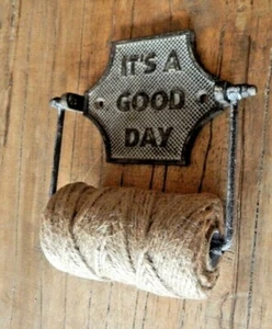 Gardeners Twine & dispenser IT'S A GOOD DAY Potting Shed Garden Cast iron Rustic - Picture 1 of 6
