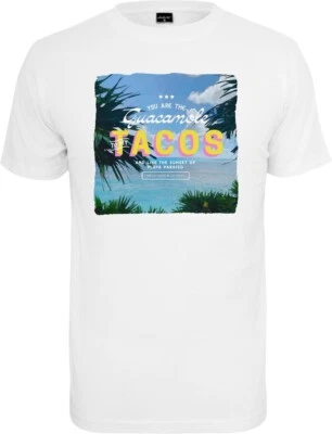 MISTER TEE T-shirt maglietta Mister Tacos bianca