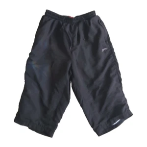 SLAZENGER Men's Black Straight Fit Casual Bermuda Shorts Regular Drawstring (M) - Picture 1 of 9