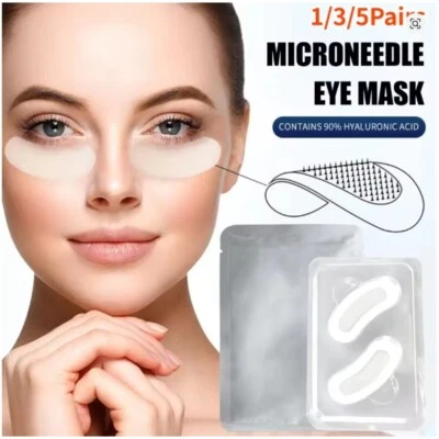 Parches para ojos de microagujas de ácido hialurónico máscara antienvejecimiento arrugas ojeras Foto 1 de 4