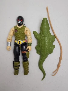 1987 GI Joe Cobra Croc Master mit Krokodil 3,75" Zoll Actionfigur #1 - Bild 1 von 3