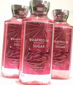 3 BATH & BODY WORKS SHOWER GEL WRAPPED IN SUGAR BODY WASH - Picture 1 of 1