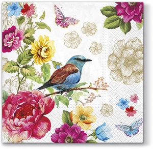 20 servilletas de papel para almuerzo color PÁJARO DEL PARAÍSO decoración DECOUPAGE SHABBY CHIC - Imagen 1 de 1