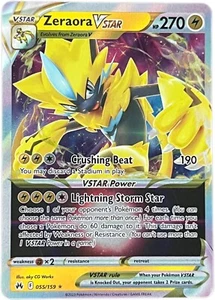 Pokémon Karte Zeraora VSTAR 055/159 Krone Zenith Ultra Rare Holo NM+ - Bild 1 von 13