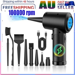 Cordless Air Duster Rechargeable 6000mAh Battery Powerful 51000RPM AU STOCK - Picture 1 of 13