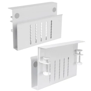 Desk Side Storage Organizer Metal Under Desk Laptop Holder Hanging Laptop Mount  - Afbeelding 1 van 18