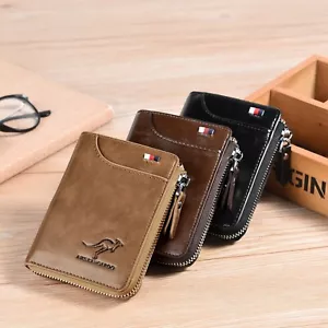 RFID Blocking Leather Wallet Waterproof ID Purse Men's Cash Credit Card Holder - Picture 1 of 40