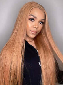 4x4 Lace Closure Straight Wig- Blonde - 180% Density 100% Human Hair