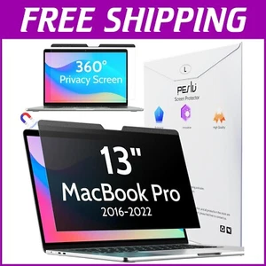 Magnetic 360° Privacy Screen for Macbook Pro 13” - Anti-glare & Blue Light Block - Picture 1 of 10