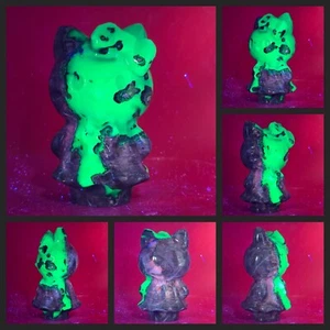 Großer natürlicher Vulkan Achat Hello Kitty Quarz Kristall Schnitzerei Heilung Reiki 1+ Pfund - Bild 1 von 21