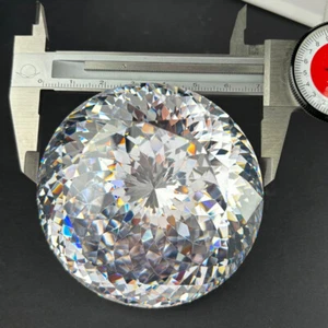50~100mm Round White AAAAA loose cz stone cubic zirconia Big Size Best Gemstone - Picture 1 of 2
