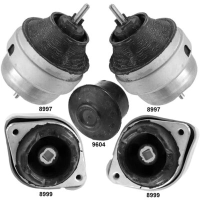 Soportes de motor y soportes de transmisión 5 piezas para Audi A4 Quattro 01-96 V6-2,8 L Foto 1 de 4