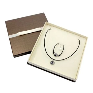 Deutsch Drahthaar. Schmuck mit Box. Armband und Halskette. Foto-schmuck. AT - Bild 1 von 6