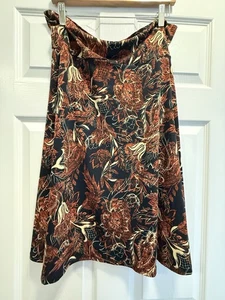 Lularoe Women’s Azure Skirt Size 2XL - EUC/LN Pretty Fall Floral - Picture 1 of 5