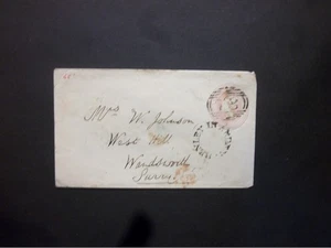 GB Warwickshire 1847 Stationery QV 1d Envelope 78 numeral & HENLEY IN ARDEN udc - Picture 1 of 2