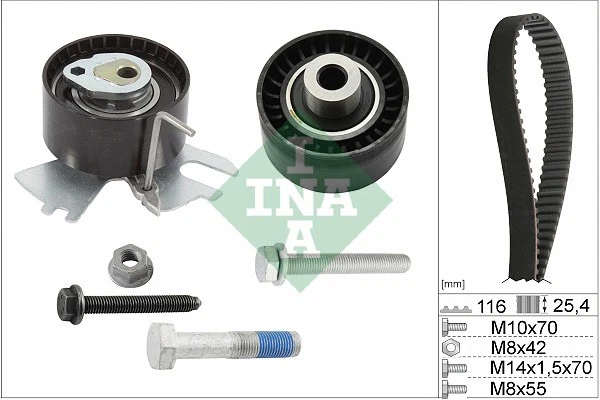 Kit cinghie dentate per CITROËN DS FIAT FORD FORD AUSTRALIA PEUGEOT TOYOTA 3008 - Immagine 1 di 1